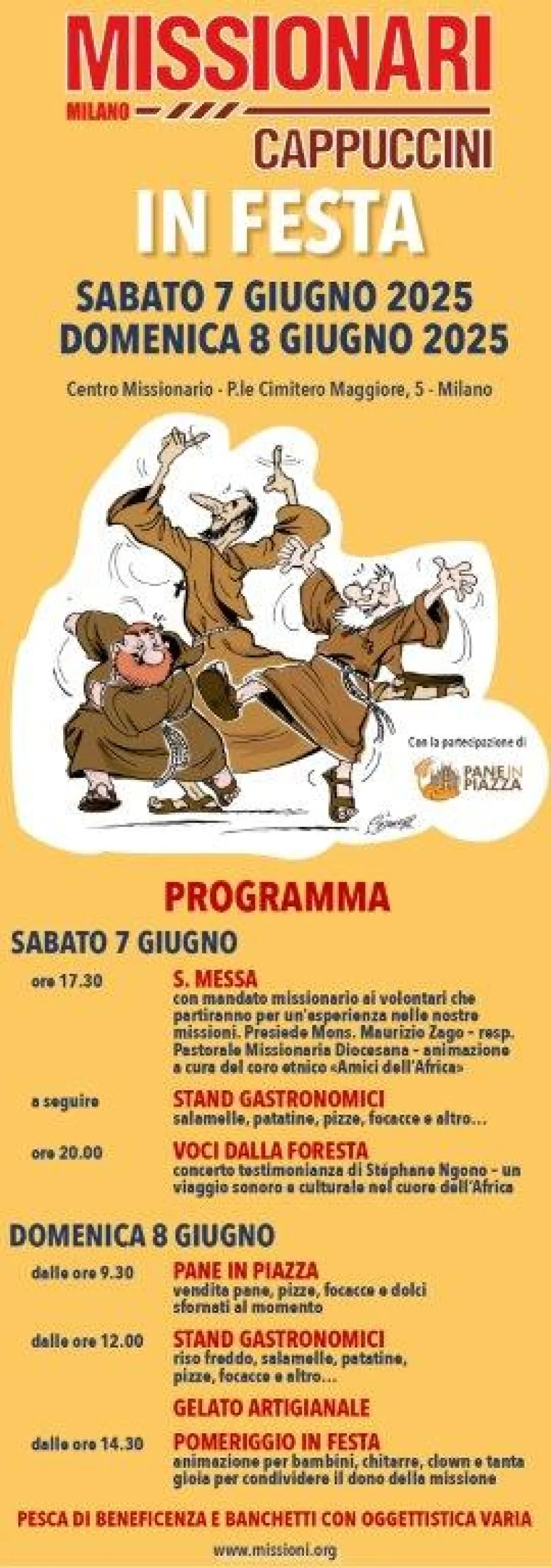 Missionari Cappuccini in Festa – Milano, 7-8 giugno 2025