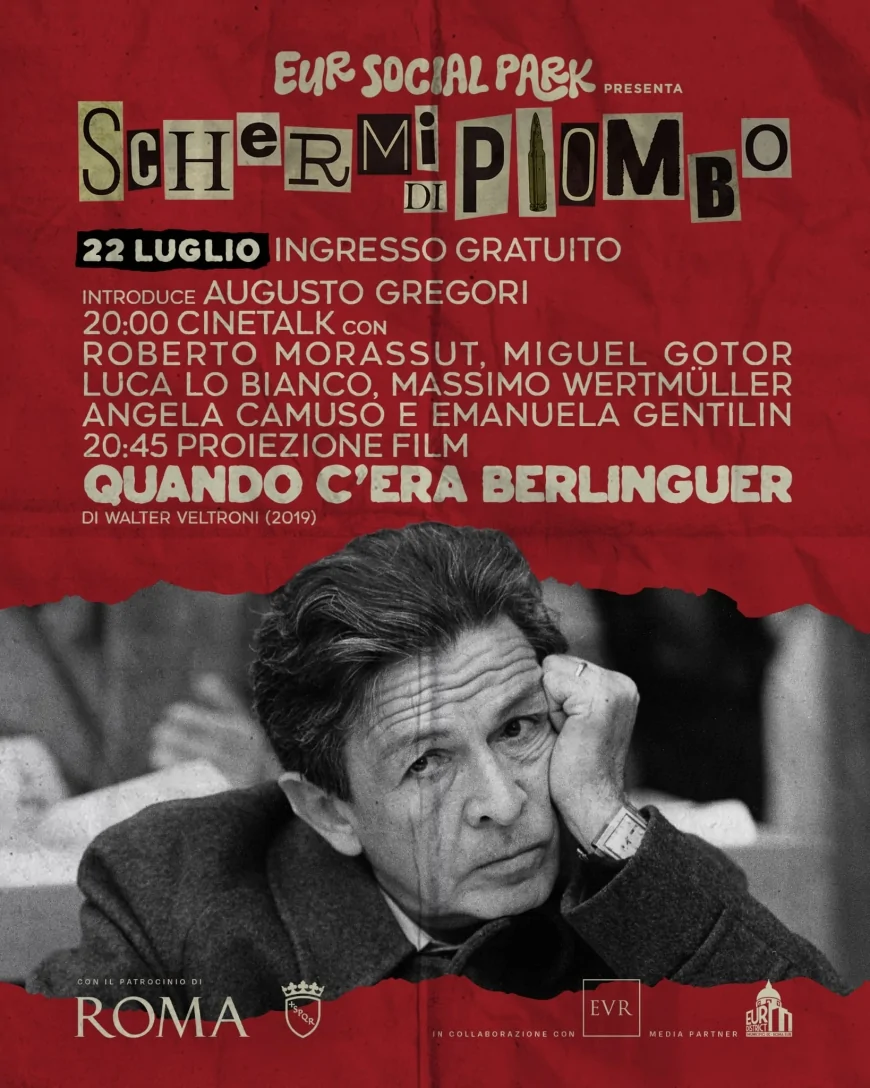 “Schermi di Piombo” chiude con Berlinguer: gran finale il 22 luglio a Roma