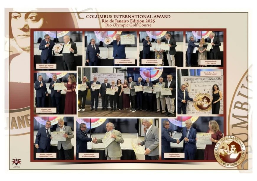 Columbus International Award 2025 a Rio: premiate le eccellenze italiane nel mondo