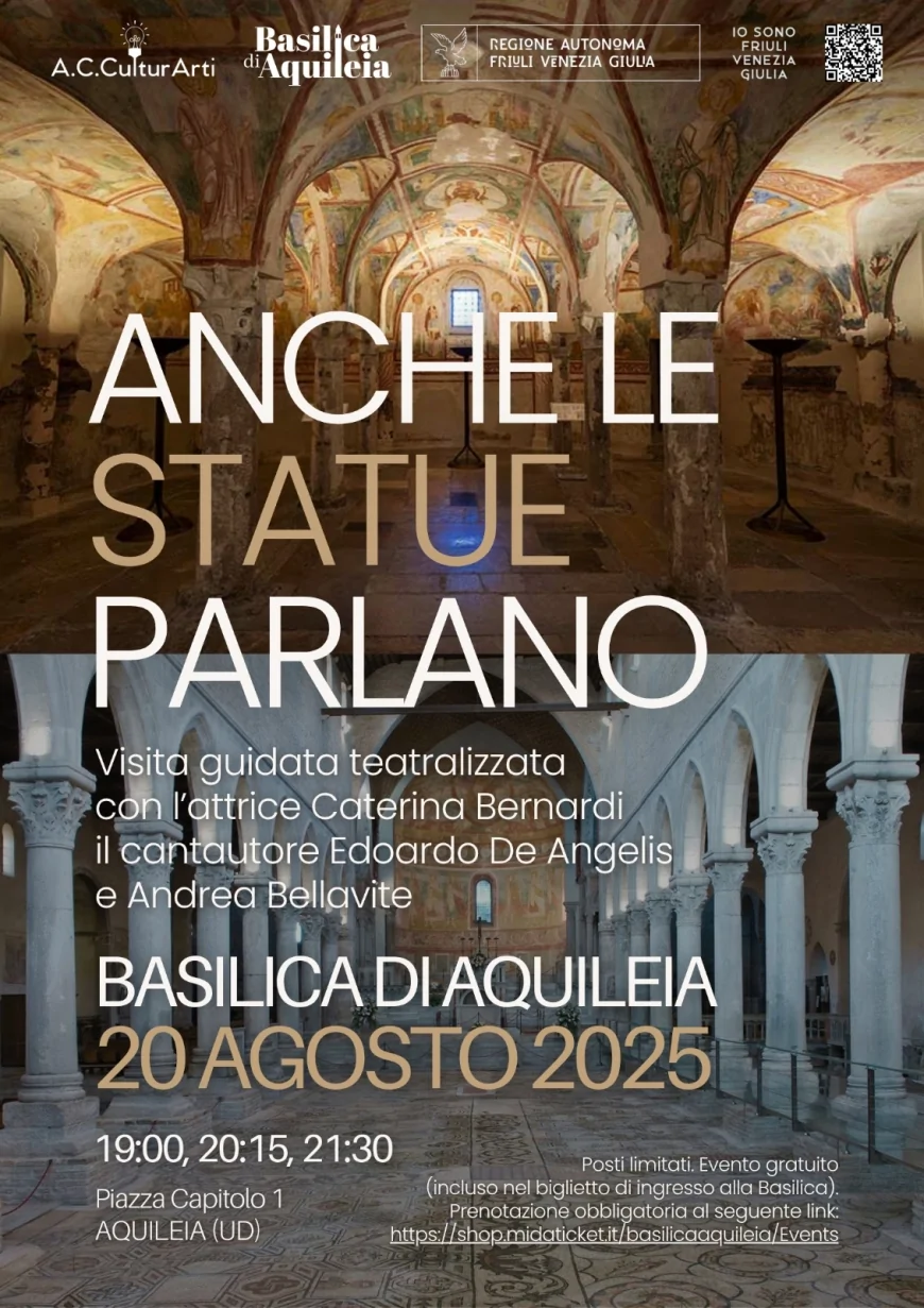 Aquileia, “Anche le statue parlano” nella Basilica di Santa Maria Assunta