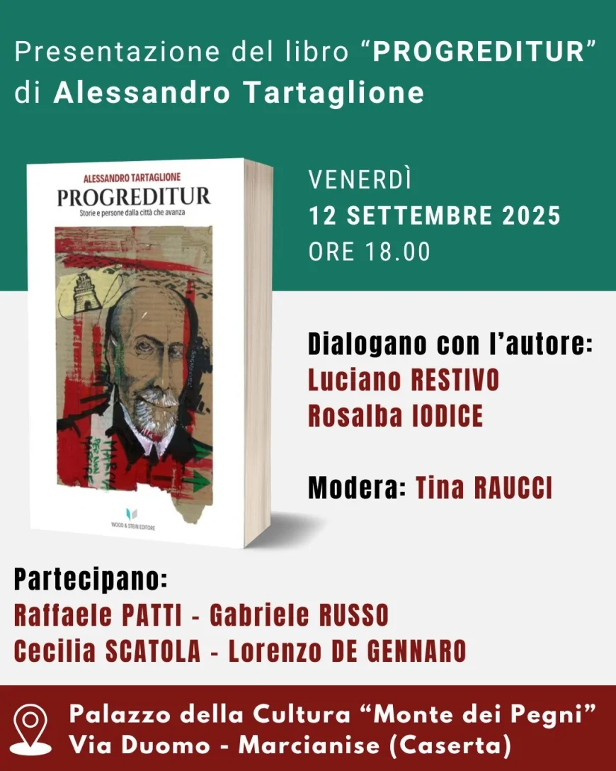 Presentazione “Progreditur”: il nuovo libro di Alessandro Tartaglione