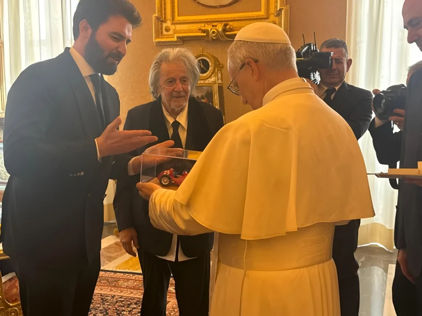 Al Pacino e Andrea Iervolino incontrano Papa Leone XIV in Vaticano