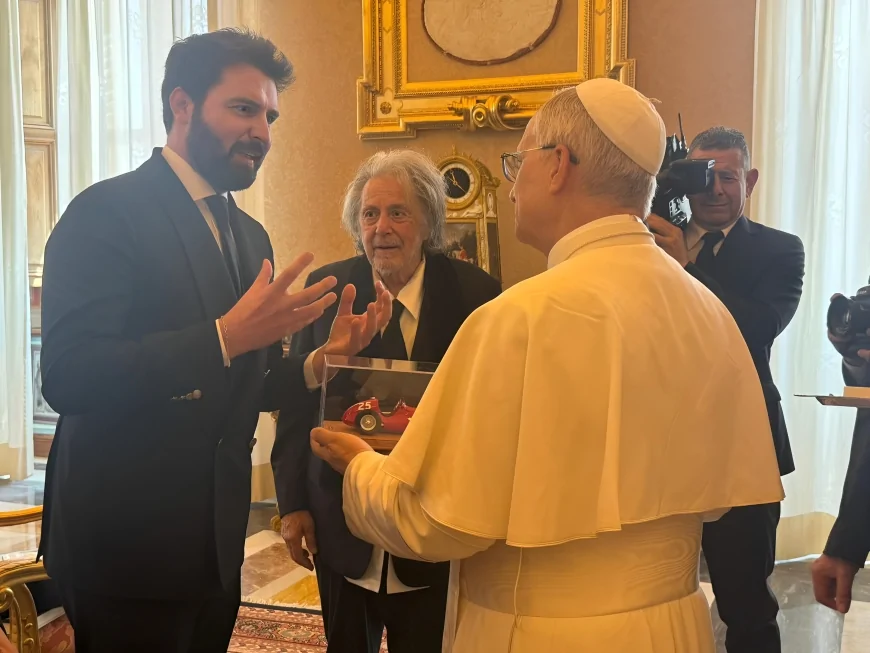 Al Pacino e Andrea Iervolino incontrano Papa Leone XIV in Vaticano