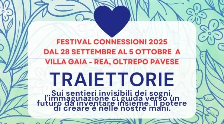 Festival Connessioni Traiettorie 2025 a Rea (PV): Arte, Parità e Solidarietà a Villa Gaia