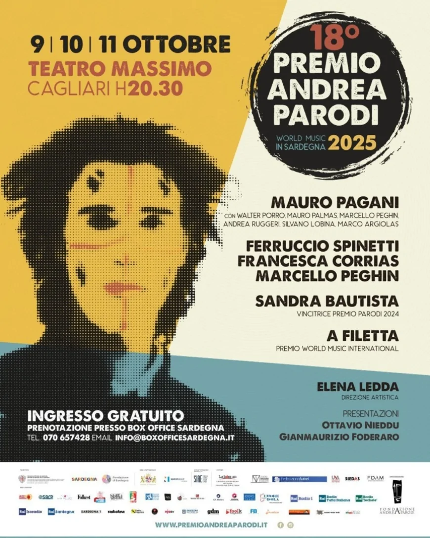Premio Andrea Parodi: la world music incanta Cagliari dal 9 all’11 ottobre 2025