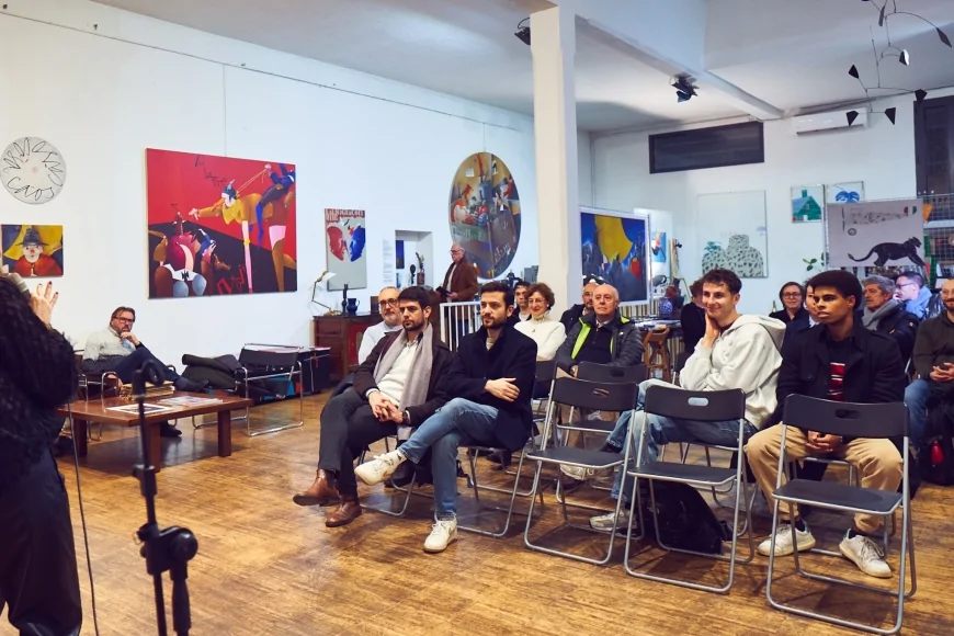 Asclepio AI – Drink & Read: un confronto ispirato tra innovazione, cultura e salute nella cornice d’arte di Spazio Tadini a Milano