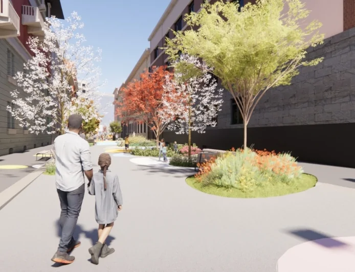 Milano, spazio pubblico: il progetto di riqualificazione “Scuola Oasi” per la piazza scolastica di via Sacchini