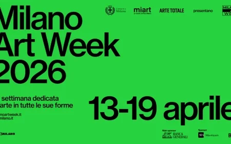 Milano Art Week 2026: dal 13 al 19 aprile la decima edizione della settimana dedicata all'arte in tutte le sue forme