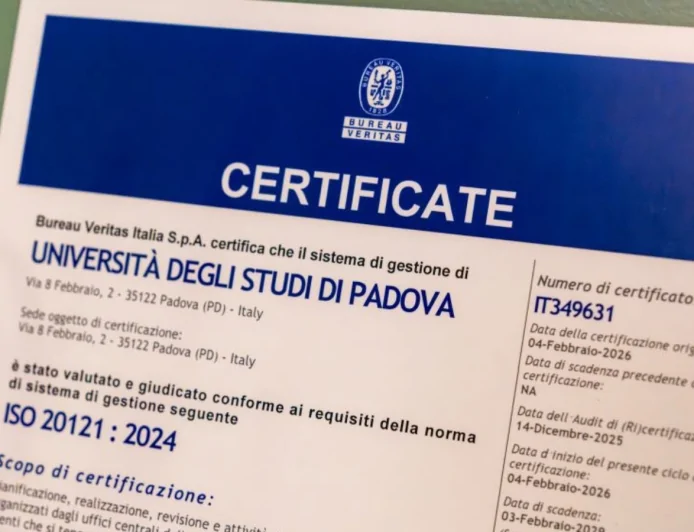 Padova certifica la sostenibilità degli eventi