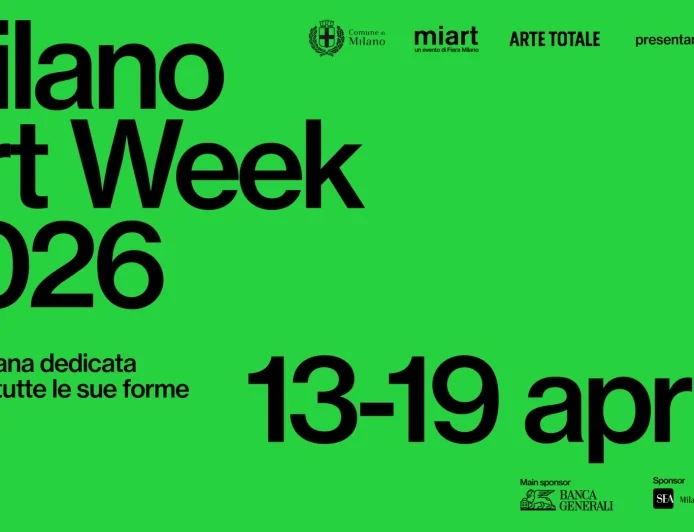Milano Art Week 2026: dal 13 al 19 aprile la decima edizione della settimana dedicata all'arte in tutte le sue forme
