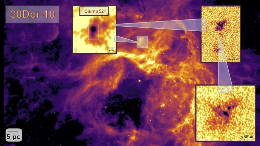 Astrofisica: il radiotelescopio ALMA osserva come si formano le stelle oltre i confini della via Lattea