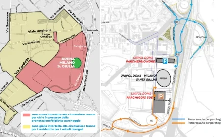 Milano, mobilità: il piano straordinario di viabilità per l'Arena Santa Giulia in occasione dei concerti del 6 e 9 maggio