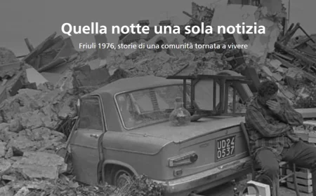 A 50 anni dal terremoto in Friuli: pubblicata una story maps che ripercorre le storie di una comunità tornata a vivere