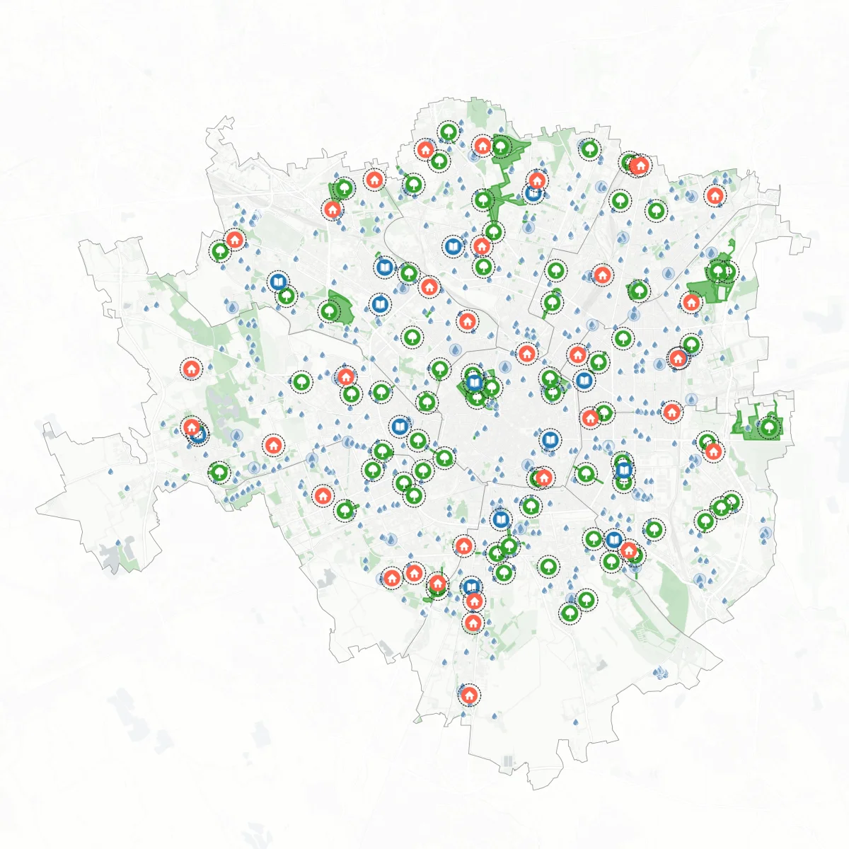Comune di Milano: disponibile online la mappa degli "Spazi Freschi" in città