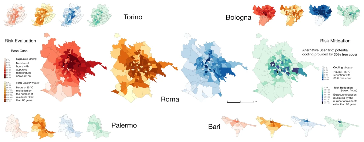 Cambiamento climatico: uno studio sulle foreste urbane per ridurre l'impatto delle ondate di calore nelle città italiane