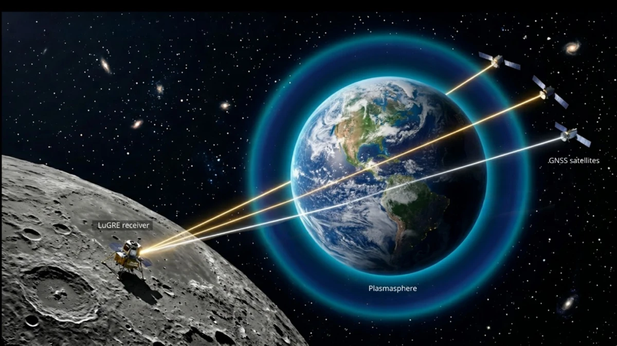 Dalla Luna uno sguardo inedito sulla Terra: così può essere studiato il guscio di plasma che circonda il nostro Pianeta