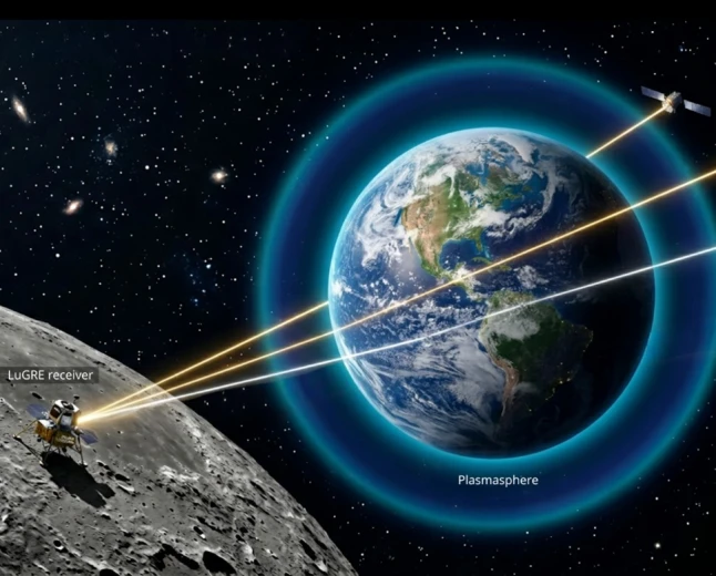 Dalla Luna uno sguardo inedito sulla Terra: così può essere studiato il guscio di plasma che circonda il nostro Pianeta