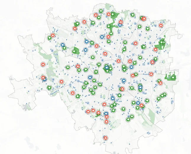 Comune di Milano: disponibile online la mappa degli "Spazi Freschi" in città