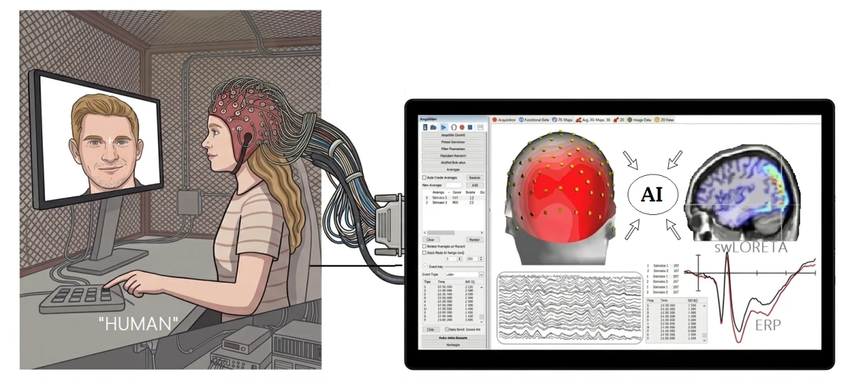 Volti artificiali: l'AI inganna la "vista" ma non il cervello che li riconosce anche quando la percezione cosciente fallisce