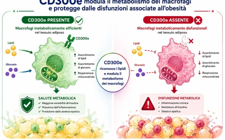 Obesità: identificato un "interruttore" naturale che difende il metabolismo