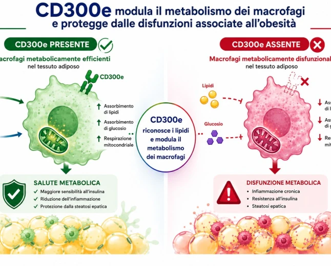 Obesità: identificato un "interruttore" naturale che difende il metabolismo
