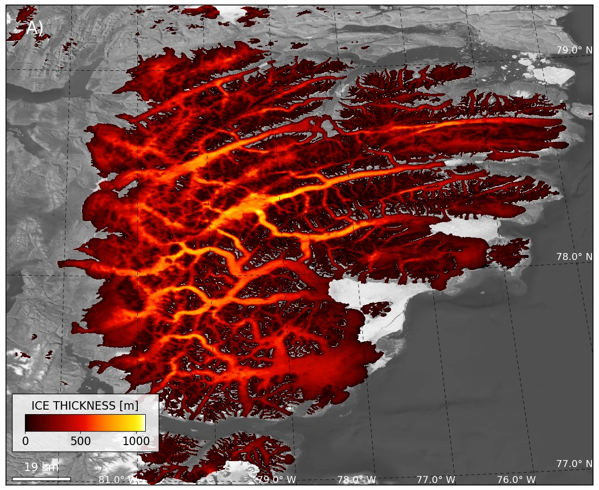 Un nuovo modello di IA stima il volume dei ghiacciai del pianeta 
