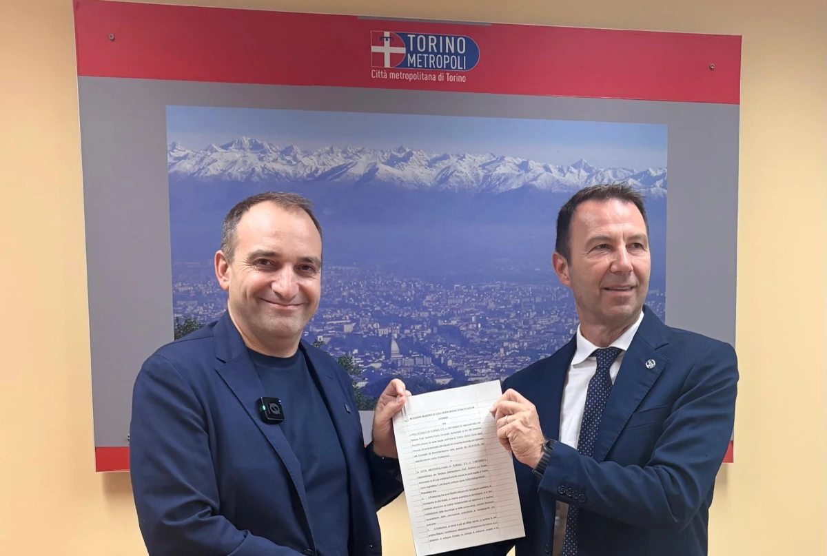 Torino: la città metropolitana e il Politecnico di Torino firmano un accordo quadro per ricerca, innovazione e formazione